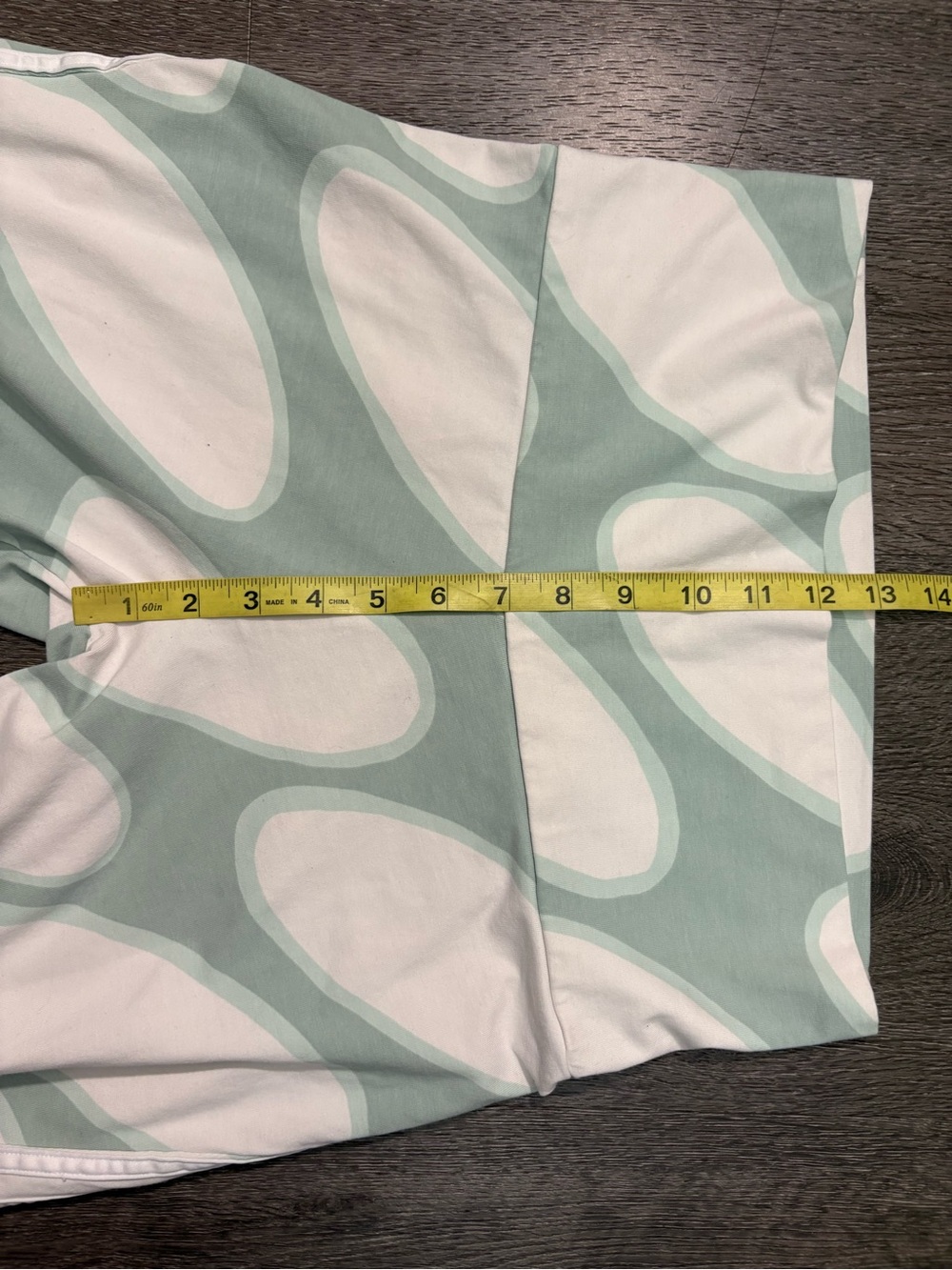 adidas x Marimekko Future Icons Flared Leggings Sz Medium Green & White Athletic - Picture 12 of 13